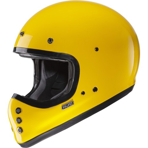 HJC V60 Solid Retro Motorradhelm 80er Jahre Vintage mit Sonnenblende - Picture 13 of 33