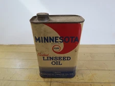 VINTAGE MINNESOTA PURE BOILED LINSEED OIL 1 QUART