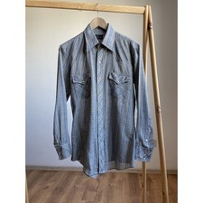 JC Penney Vintage 70's 80's Snap Button Western Shirt Size 33