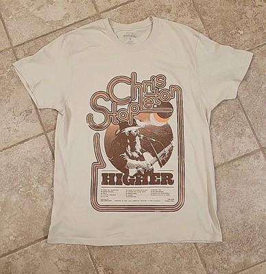 VINTAGE STYLE CHRIS STAPLETON HIGHER  T-Shirt MENS Medium 