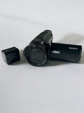 SONY FDR-AX53 Ultra HD 4K HandyCam Camcorder + Battery, UK Mains Charger, Case