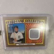2021 Topps Clubhouse Collection Miguel Cabrera Game Used BLUE PATCH Relic /99