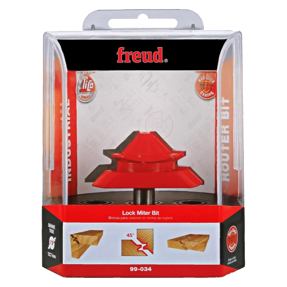 Professional Lock Miter Router Bit - 2-3/4" for Strong Interlocking Joints - Image 4 of 4