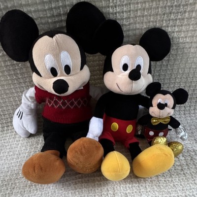 Disney Mickey Mouse 2014 Plush Toys Set Classic Glitter Outfit Disney Store Lot