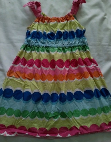 MÄDCHEN GYMBOREE MEHRFARBIGE PUNKTE BUBBLE SOMMER 100 % BAUMWOLLE LÄSSIG SOMMERKLEID GRÖSSE 8 - Bild 7 von 7