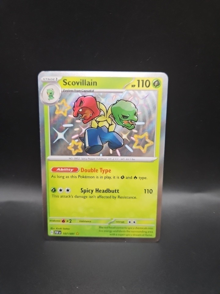 Scovillain - 107/091 - Baby Shiny - Paldean Fates - Pokemon Card - NM/M
