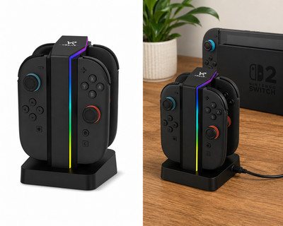 VR&AR 4-in-1 Charging Dock for Switch 2 Joy-Con Controller Charger