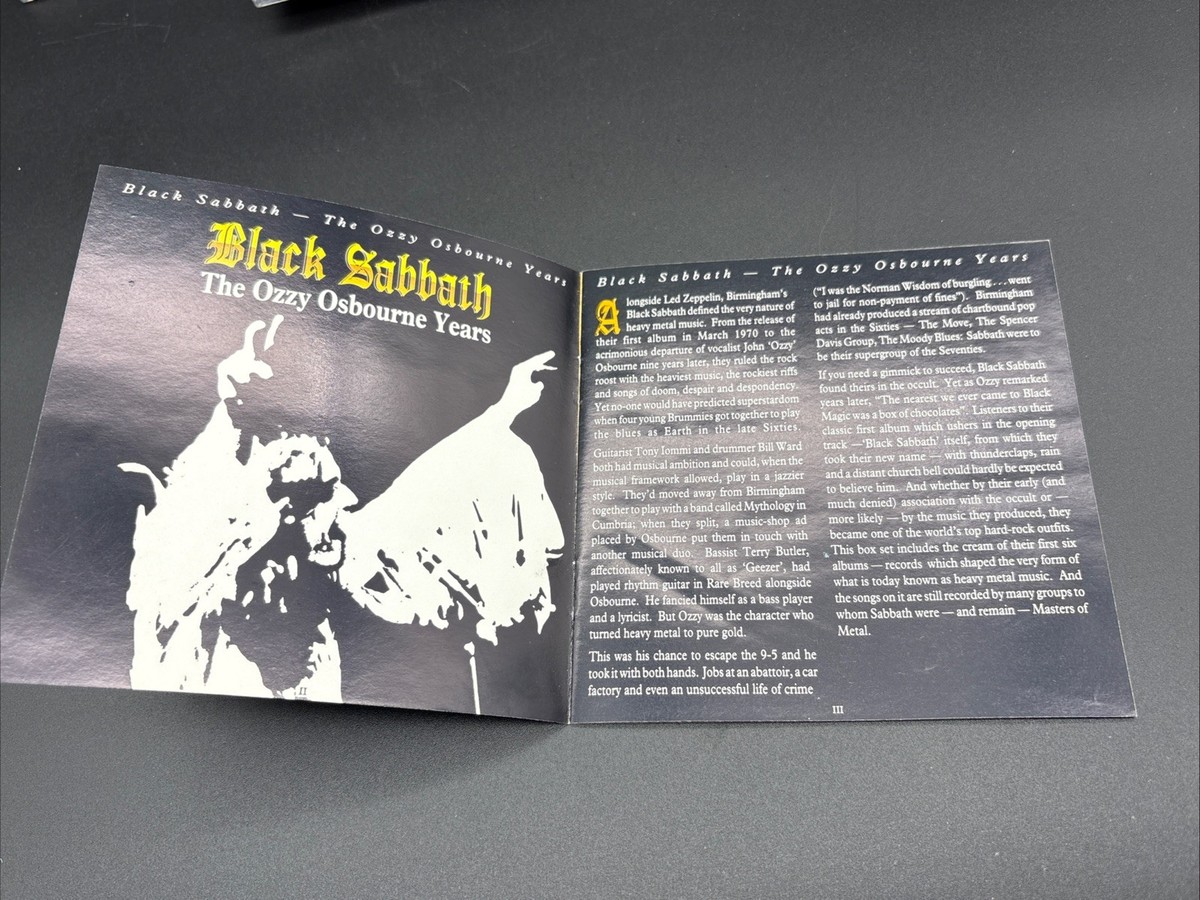 Black Sabbath The Ozzy Osbourne Years 3 CD Box Set with Booklet