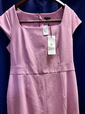Ann Taylor Suiting Collection Pink Sheath Dress Size 8 Curvy NWT Office Wedding