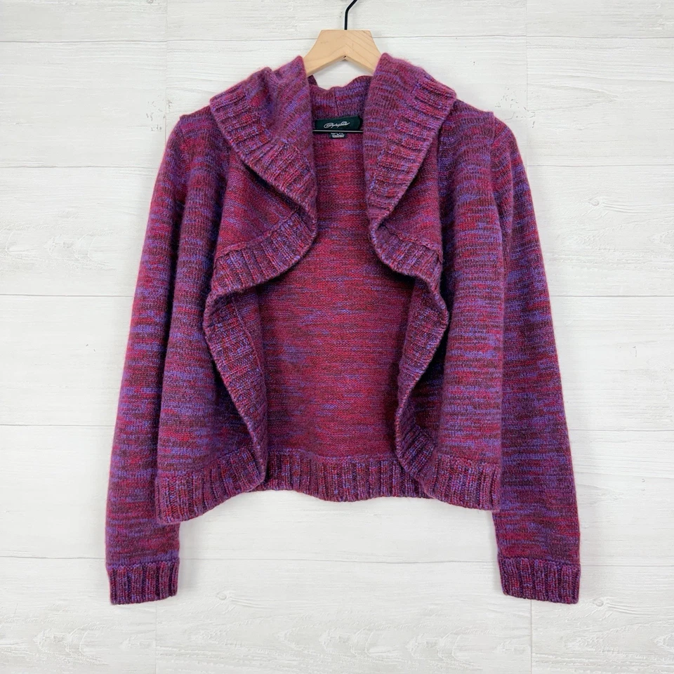 Cárdigan corto Christopher Fischer 100 % cachemir talla M rosa cuello cascada Foto 2 de 4