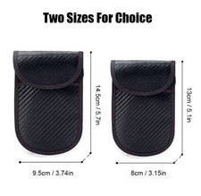 Car Key Signal Blocker Case Faraday Cage Fob Pouch Keyless RFID Blocking Bag car