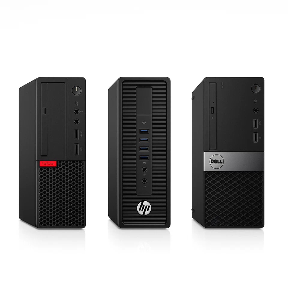 DELL HP LENOVO Windows 11 Pro - Desktop PC CORE i7 64GB RAM 2TB SSD DP WIFI SFF