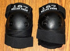 NWOT NEW 187 Killer Elbow Pads Black Bike Skateboard Skate S/M