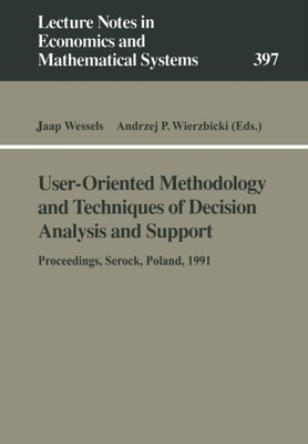 Wessels - User-Oriented Methodology and Techniques of Decision Analysi - X555z