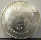 2024 Armadillo of Texas- 1/2 oz. BU .999 fine silver Coin-with COA