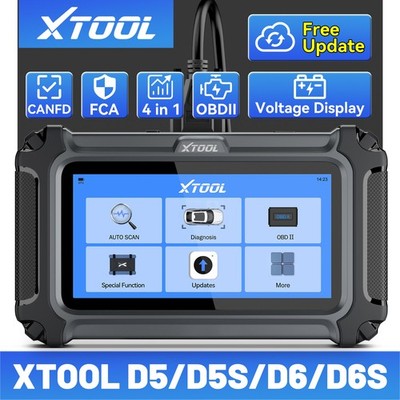 XTOOL D5 D6 OBD2 Scanner Car Diagnostic Tool with Bidirectional Active Test
