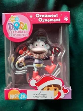 Nick Jr. Dora the Explorer Boots With Candy Cane Christmas Ornament #8