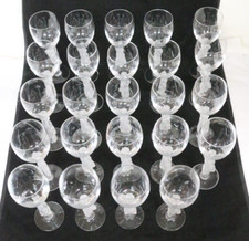 Bayel Baccante Bicchiere da Vino Cristallo Stelo Nudo Lady Smerigliato 7,25" Set di 24