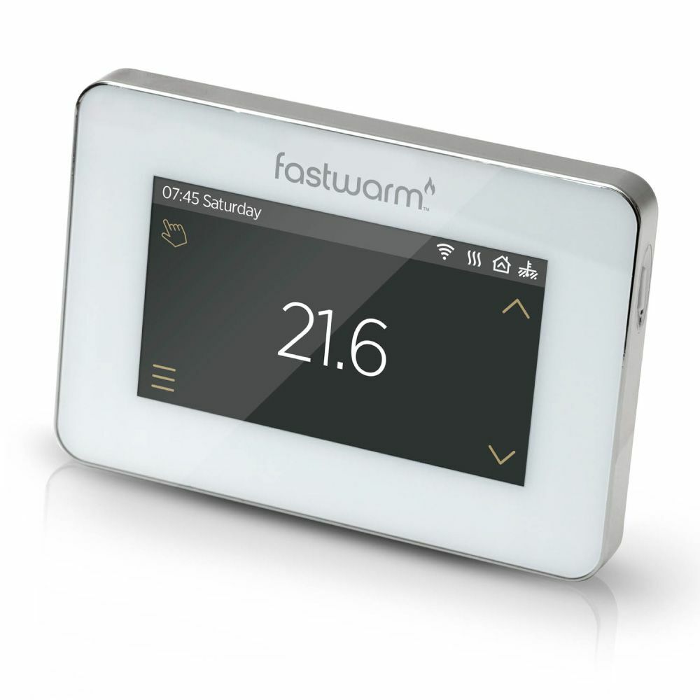 Fastwarm Touchscreen Thermostat - WHITE (16amp)