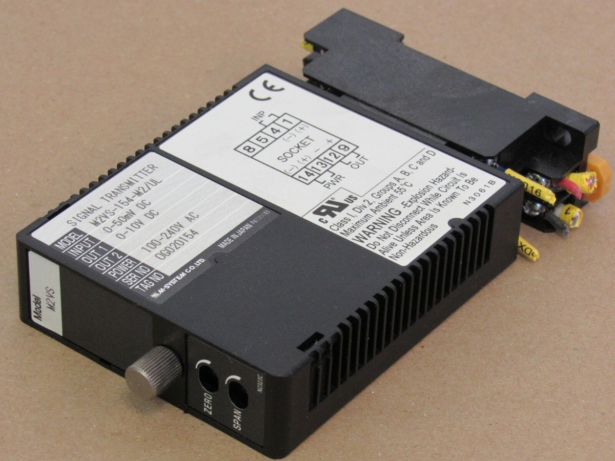 M SYSTEM CO LTD SIGNAL TRANSMITTER MODEL M2VS M2VS-154-M2/UL | eBay