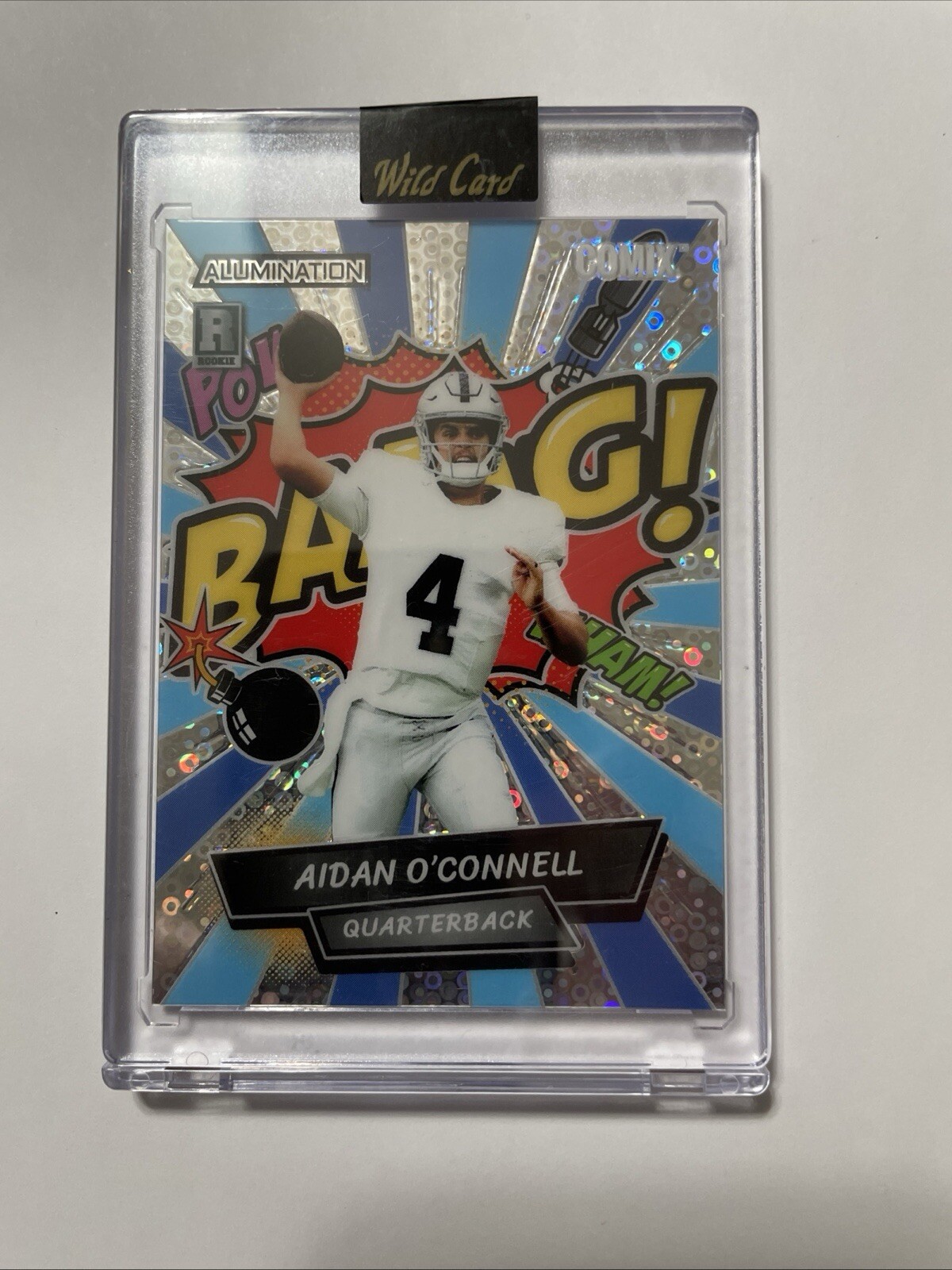 2023 Aidan O’Connell Wild Card 5 Card Draw Allumination Comix “BANG” 7/25