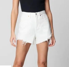 BlankNYC Shorts Jeans The Reeve White Distressed Sz 24 NEW NWT N165