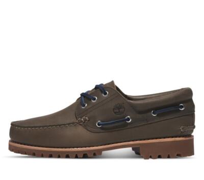 靴 timberland 3eye Men's Timberland® Authentic 3-Eye Lug Handsewn Boat Shoe