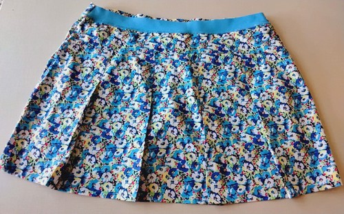 Pantaloncini floreali RLX Ralph Lauren donna taglia XL golf tennis blu nuovi con etichette multi $148 - Foto 5 di 9