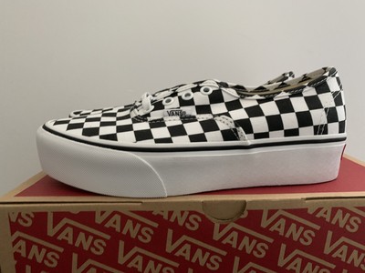 vans authentic platform checkerboard