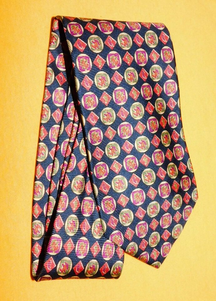 PAUL STUART MADE IN U.S.A. CORBATA GEOMÉTRICA AUTO-INCLINABLE MULTICOLOR - CORBATAS PARA EL CUELLO. Foto 2 de 3