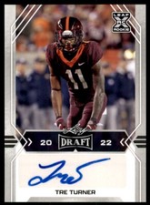 2022 Leaf Draft Autographs Tre Turner RC Auto Virginia Tech Hokies #BA-TT1