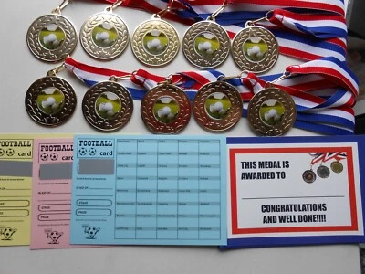 FUNDRAISING AND MEDALS GOLFMEDAILLEN X 10 METALL/50 MM/GOLD - SILBER ODER BRONZE/ ZERTIFIKATE