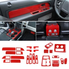 Interior Door Cup Holder Cover Trim Decor Full Kit For Ford F150 Raptor 2009-14