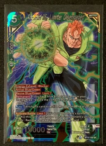 Android 16, Limiter Disengaged | BT14-149 SR | Cross Spirits | Dragonball Super - Picture 1 of 3