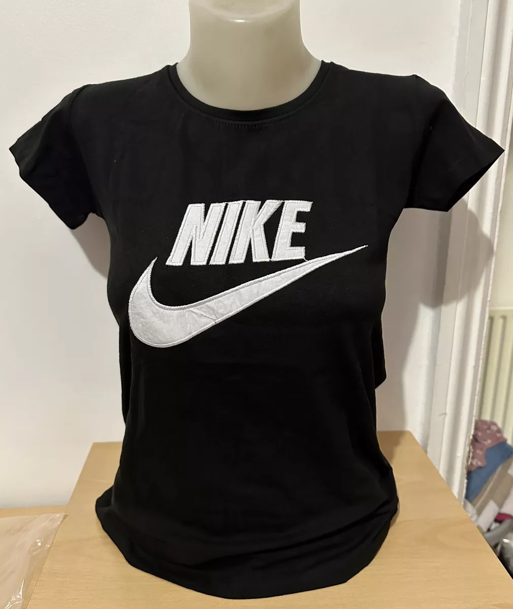 Nike Women's T-shirt, Black Size S Hight Quality