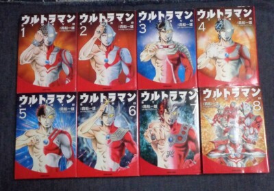 Set komplit 8 volume pertama Ultraman STORY 0 versi Jepang dalam kondisi masih segel