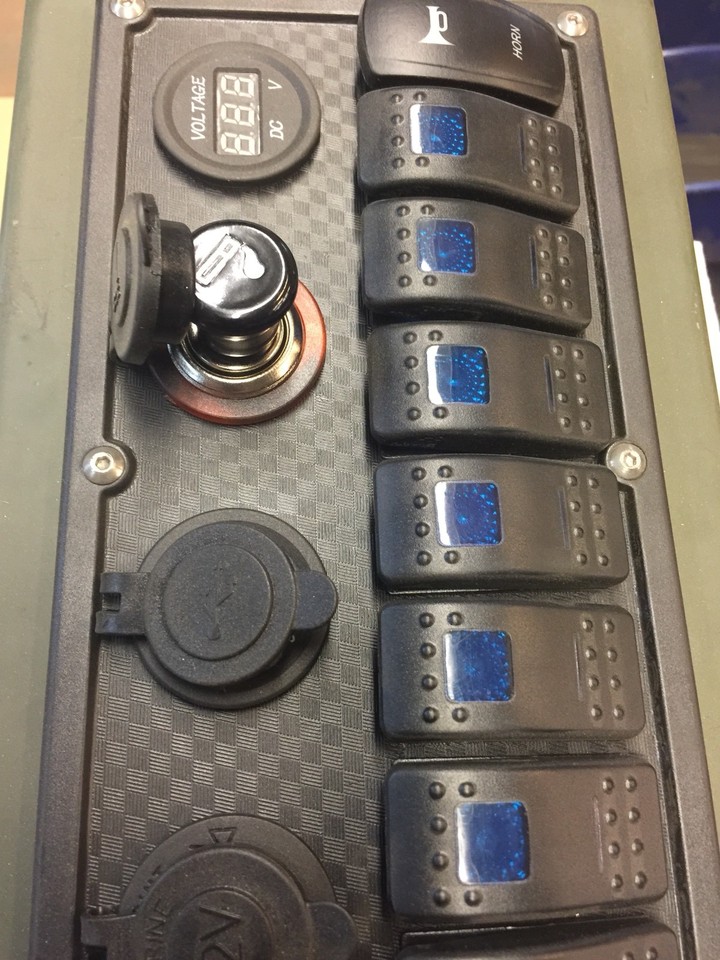 MILITARY HUMVEE TOP CONTROL PANEL CENTER CONSOLE (C)NO CUPS. M998 HMMWV ...