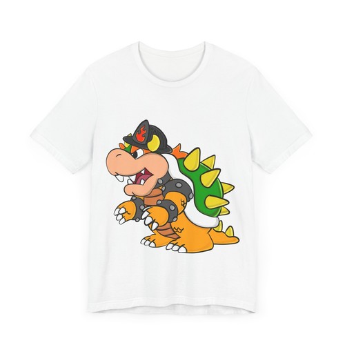 Firefighter themed retro gaming dragon Unisex Short Sleeve Tee - Picture 4 of 13