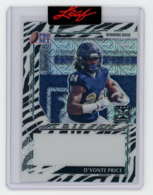 2022 Leaf Pro Set D'Vonte Price RC Mojo Zebra 1/1 Pre-Production Proof