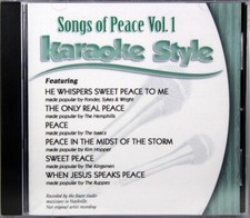 Songs Of Peace Volume 1 Christian Karaoke Style NEW CD G Daywind 6 Songs