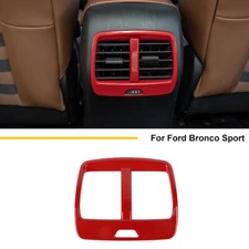 Red Inner Rear A/C Air Outlet Vent Cover Bezel Plate For Ford Bronco Sport 2021+