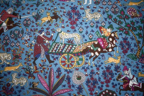 🆕️NEW Authentic DRAKE'S London FLORAL MUGHAL Print WOOL SILK Scarf Bandana - Picture 7 of 12