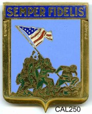 CAL250  - PLAQUE DE CALANDRE AUTO - SEMPER FIDELIS