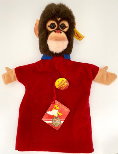 Vintage STEIFF Chimp Hand Puppet Doll Austria Monkey Chimpanzee Toy w/ Tags Vintage STEIFF Chimp Hand Puppet Doll Austria Monkey Chimpanzee Toy w/ Tags