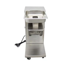 Meat Cutting Machine Electric Meat Slicer 1100lbs/h 8mm Blade 2.76inx5.5in Inlet