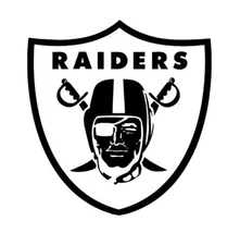 Vinyl Decal Truck Car Sticker Laptop - Football NFL Oakland Raiders