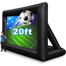 20 Feet Inflatable Outdoor and Indoor Theater Projector Screen - Includes Air...