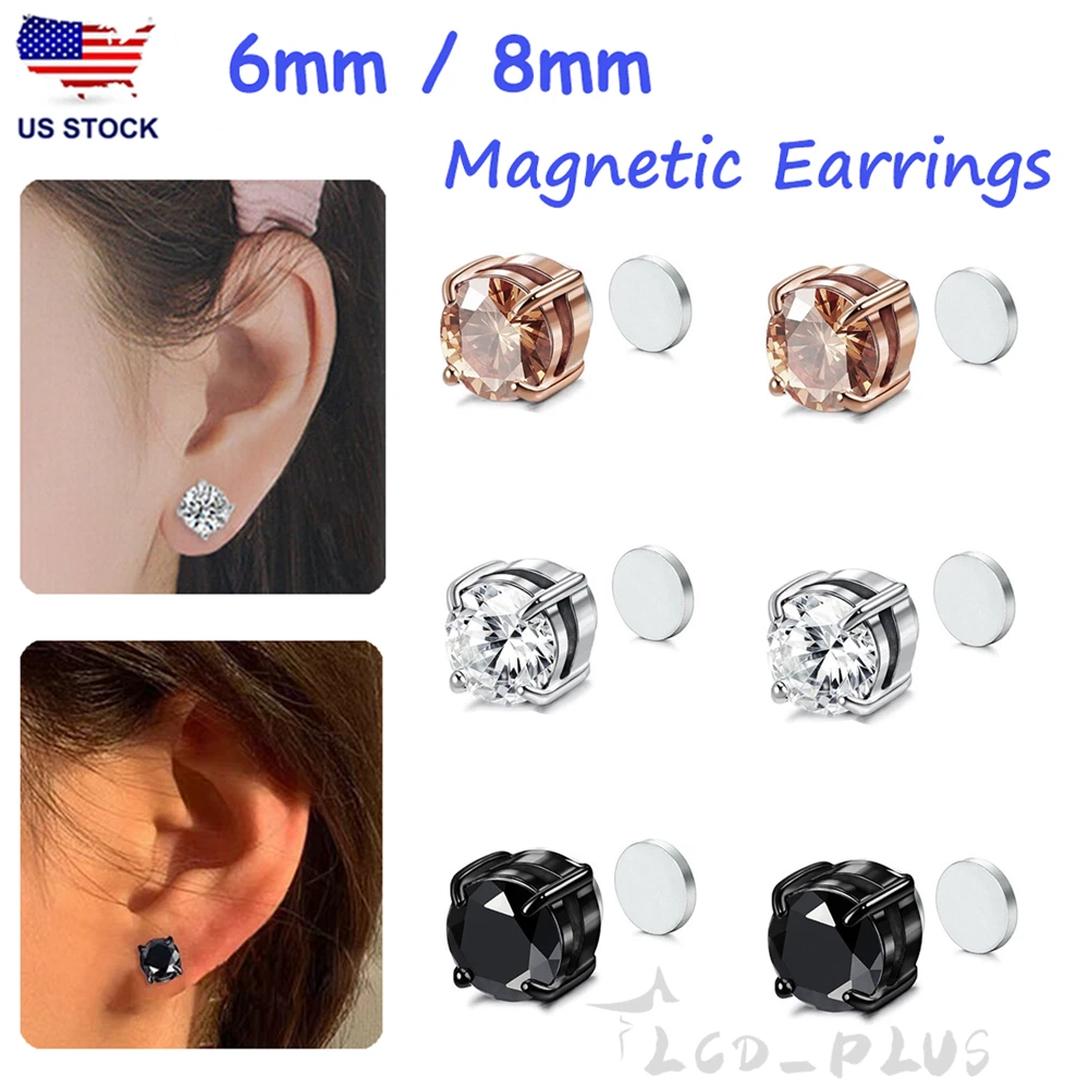 8mm Zircon Magnetic Earring | In stock! | Fort Tempus