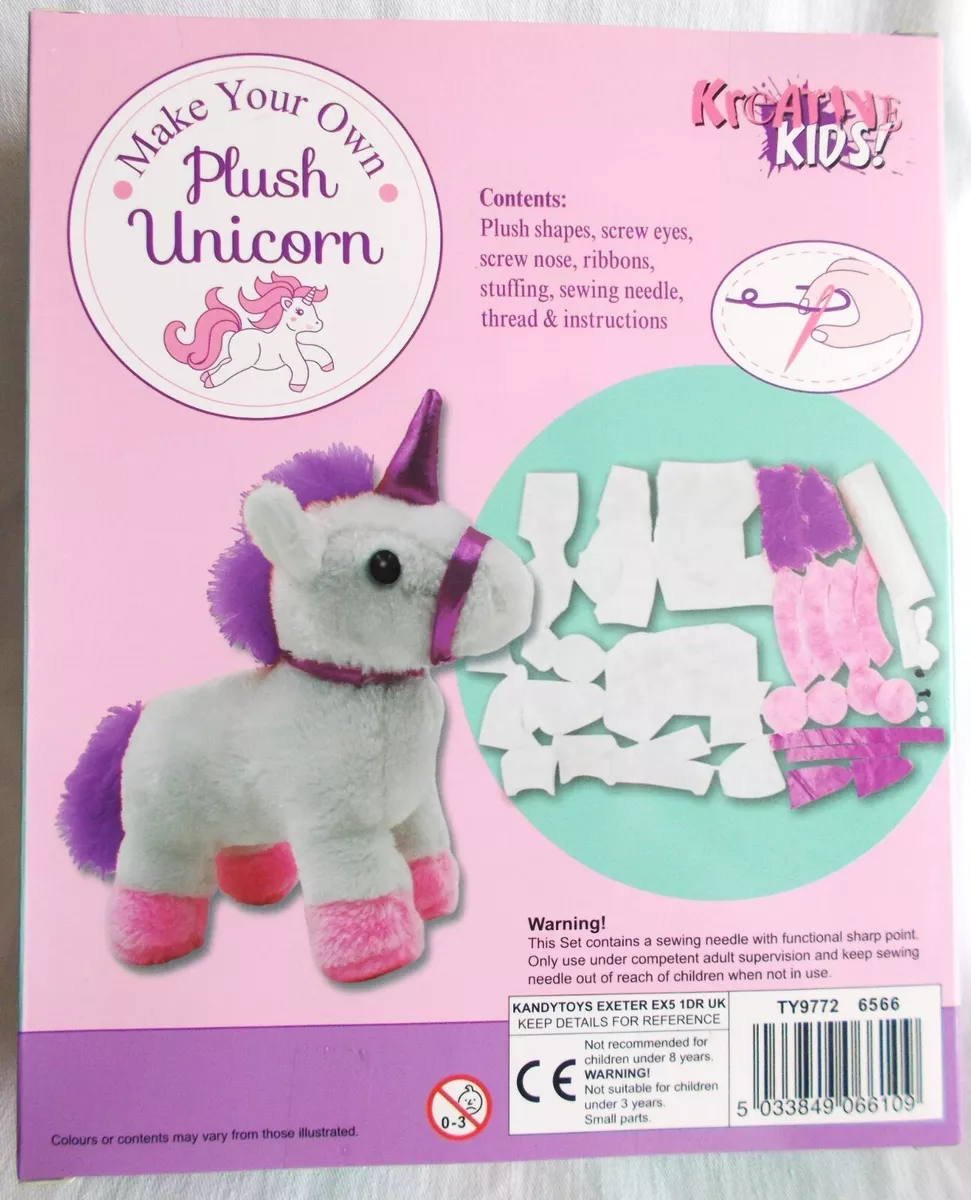 NEW Make Your Own Plush Unicorn Kit eBay
