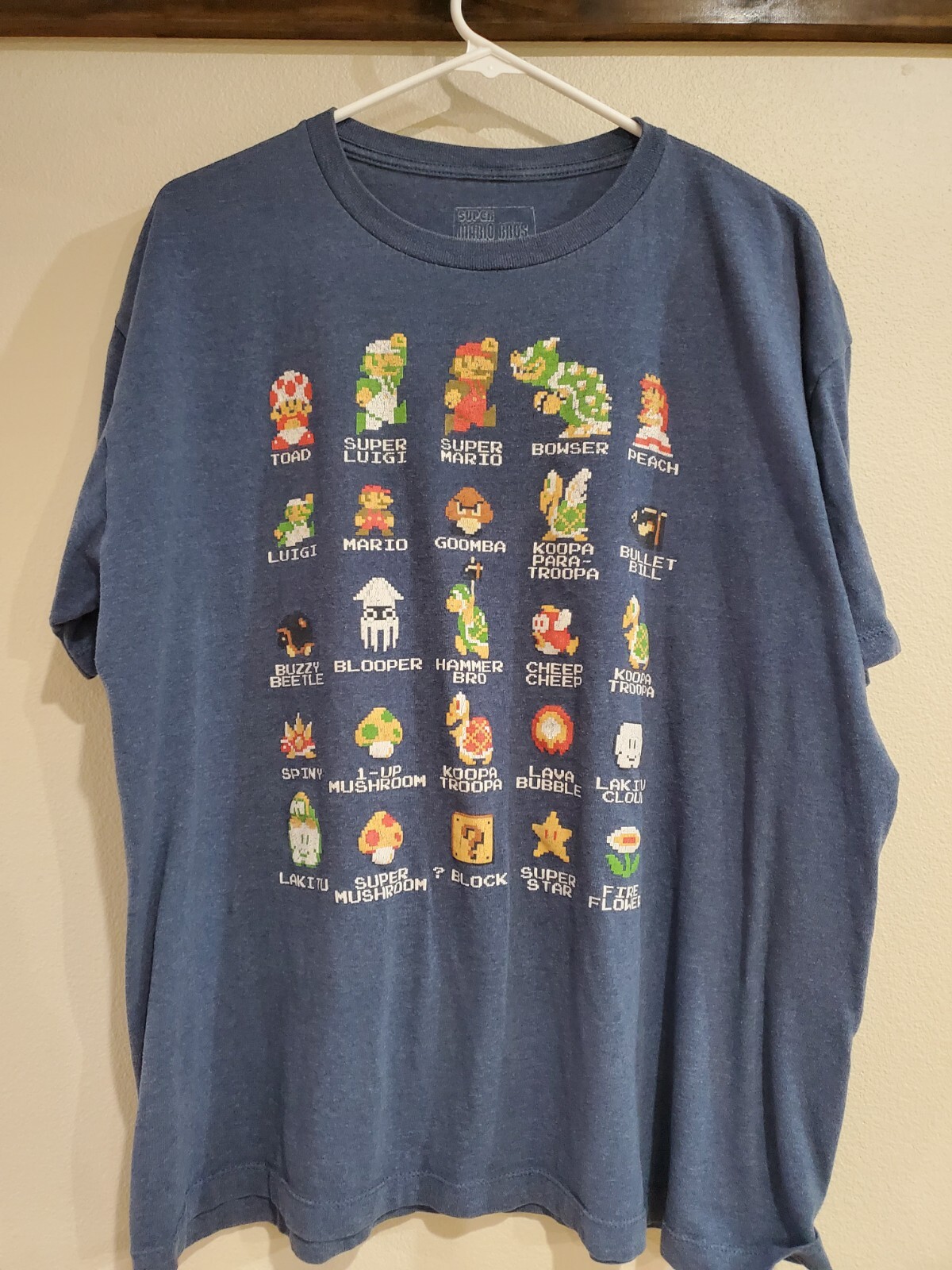 Nintendo Super Mario Bros Bowser Character T-Shirt Original XL Extra Large